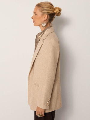 Anna Blazer In Beige