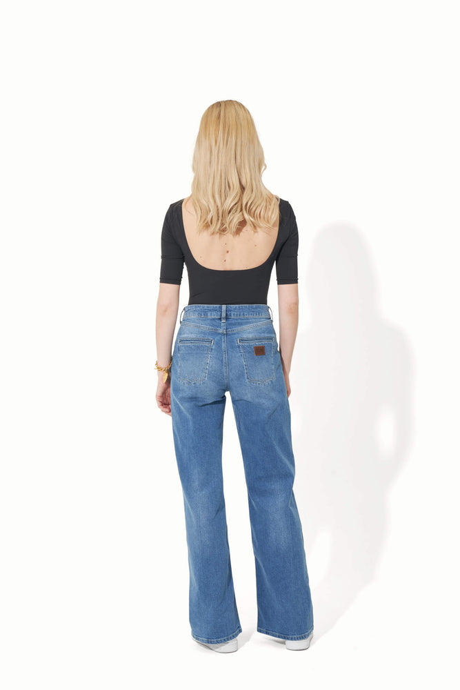 Kate The High Top Patch Pocket Relaxed Wide Leg  in Can I Be You