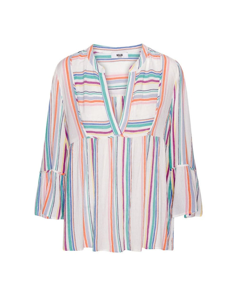 Tonya Top in Multi Coloured Stripe
