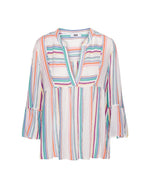 Tonya Top in Multi Coloured Stripe