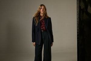 Ana Blouse In Wine Amethyst