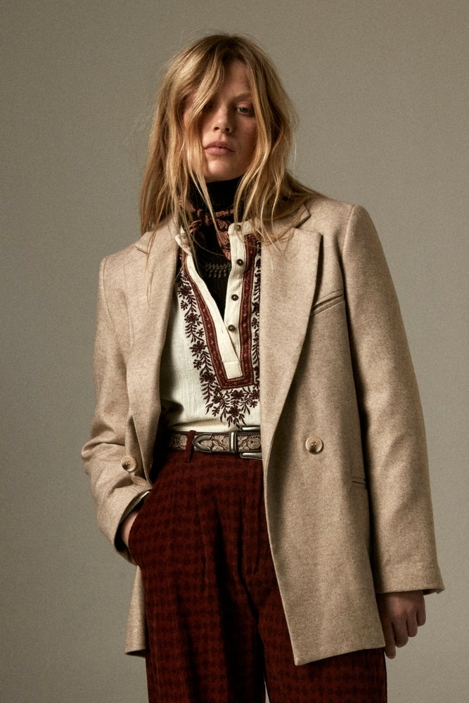 Bruna Blouse In Bordeaux