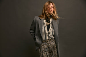 Anna Blazer In Gris