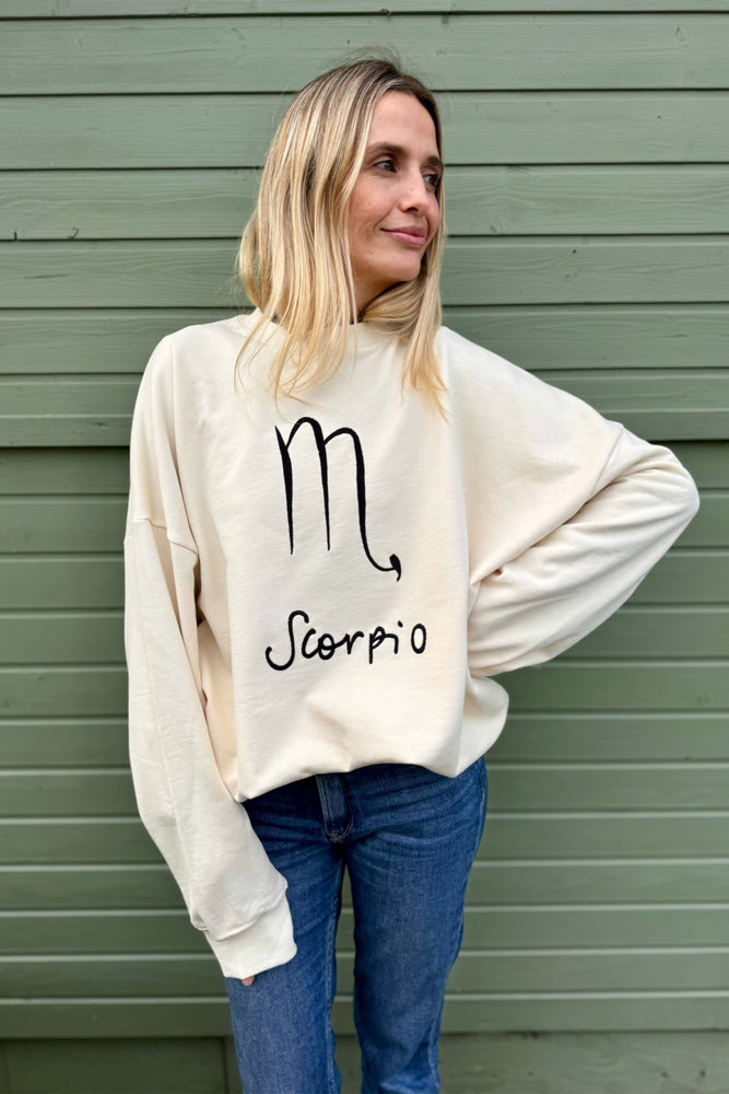 Astrology Sweatshirt in Creme Brulee Cancer