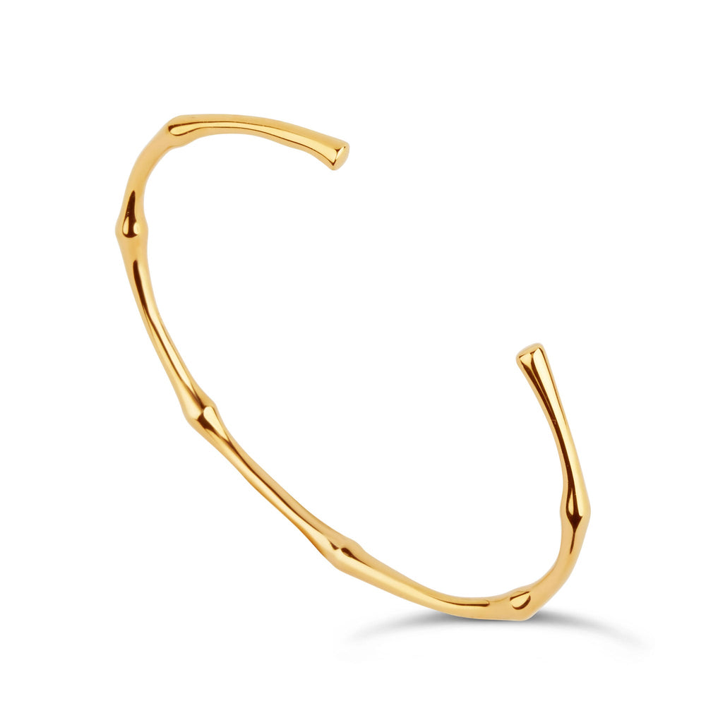 Gold Vermeil Bamboo Cuff