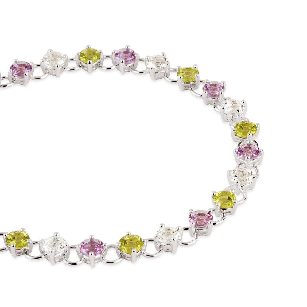 Silver Suffragette Tennis Bracelet