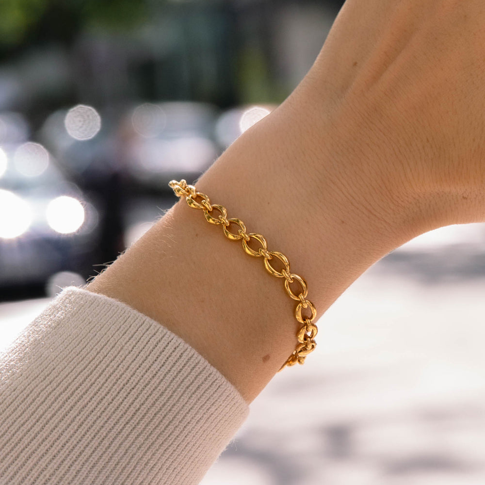 Gold Vermeil Handmade Chain Bracelet