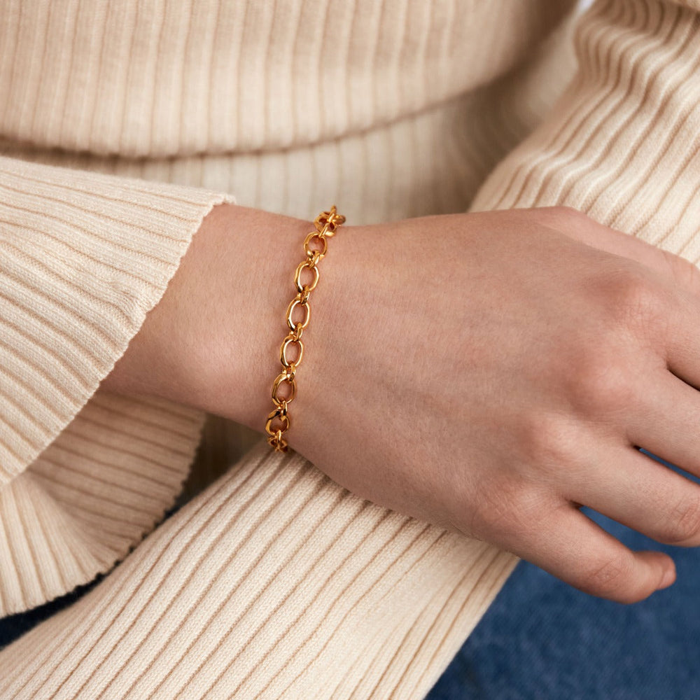 Gold Vermeil Thalassa Oval Link Bracelet