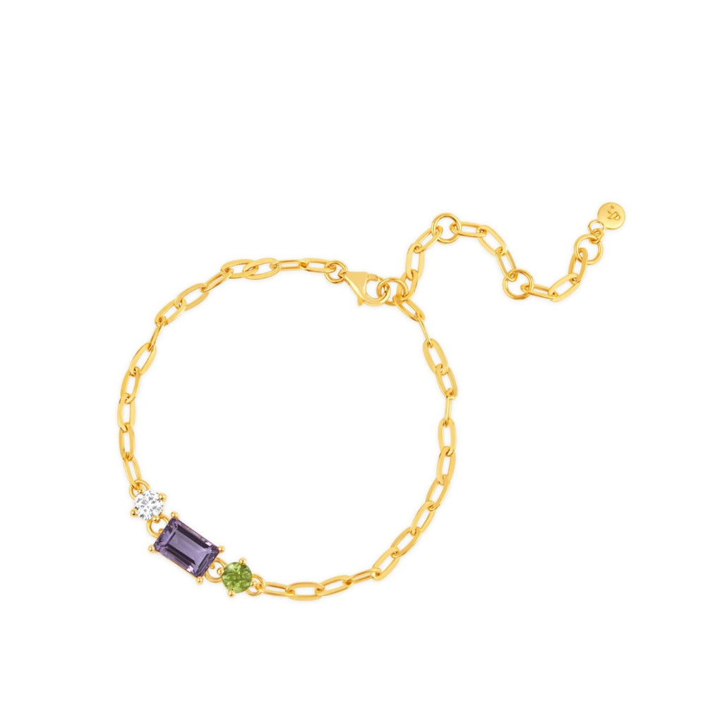 Gold Vermeil Suffragette Trilogy Bracelet