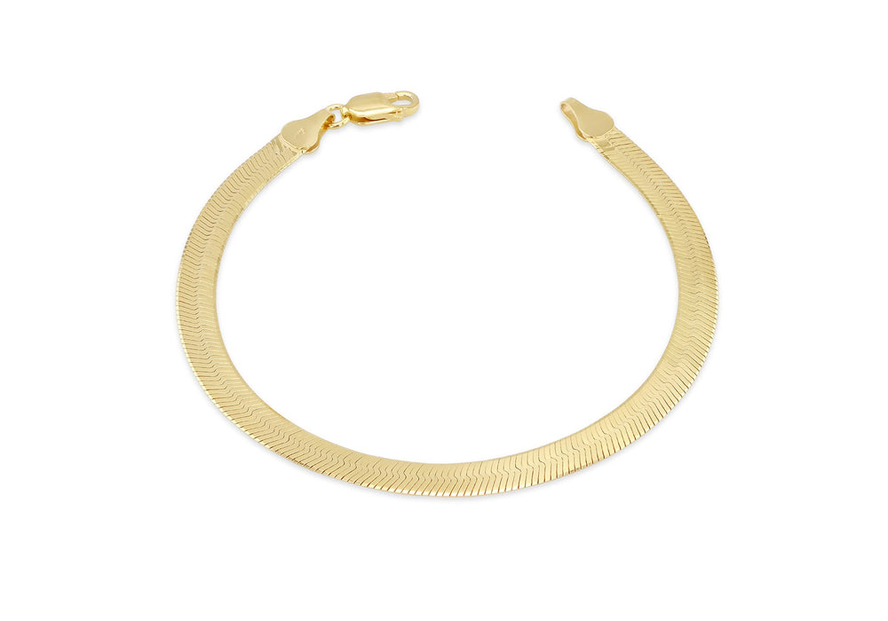 Gold Vermeil Triple Herringbone Bracelet