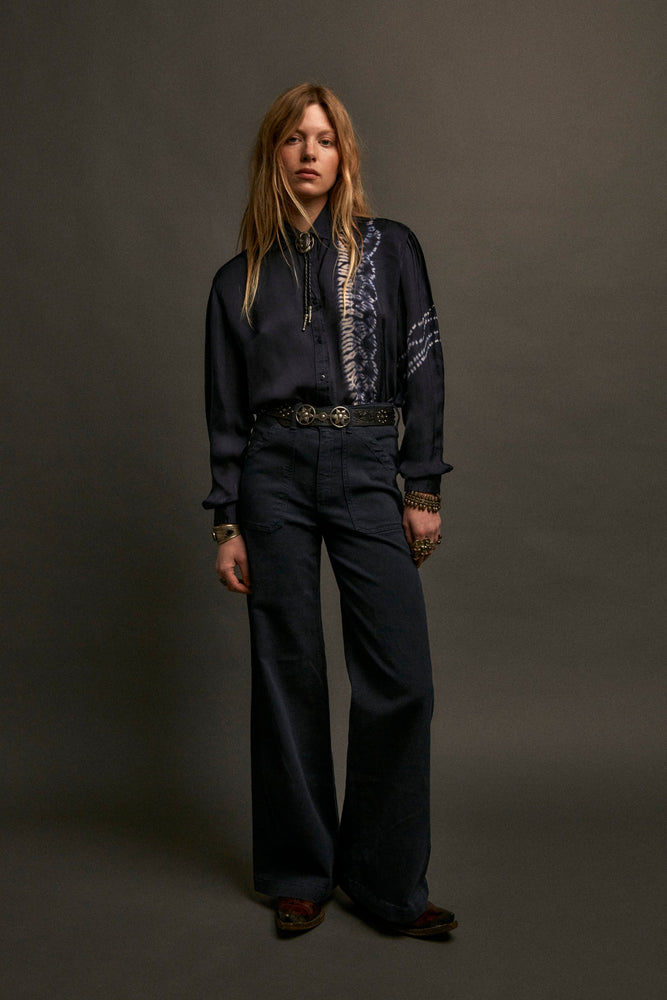 Elizabeth Blouse In Blue Depths