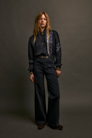 Elizabeth Blouse In Blue Depths
