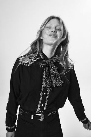 Charro Blouse In Noir
