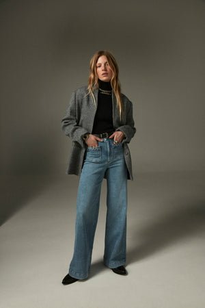 Clementine Jacket In Ocean Slate
