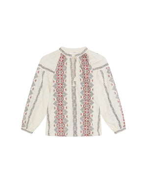 Virginia Blouse In Ecru