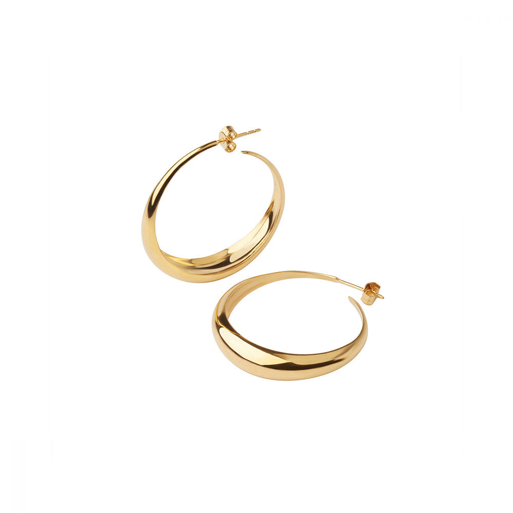 Gold Vermeil Signature Scoop Hoops