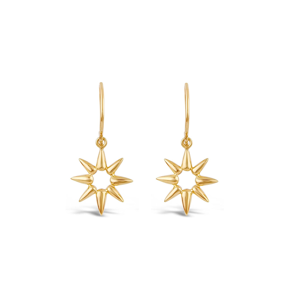 Gold Vermeil Sunbeam Emma Mini Drop Earrings