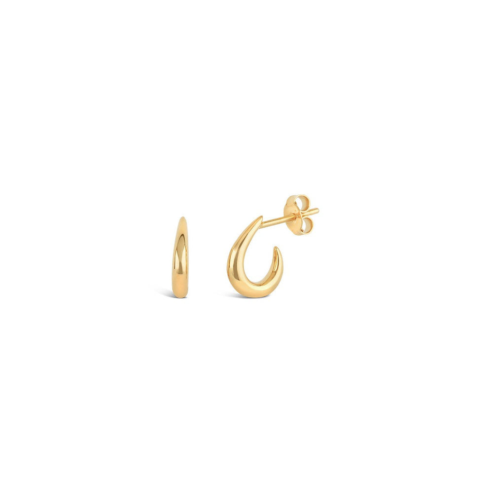 Gold Vermeil Raindrop Hoops