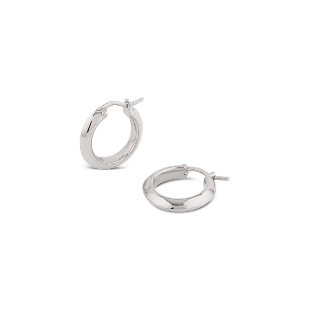 Silver Signature Chunky Hoops