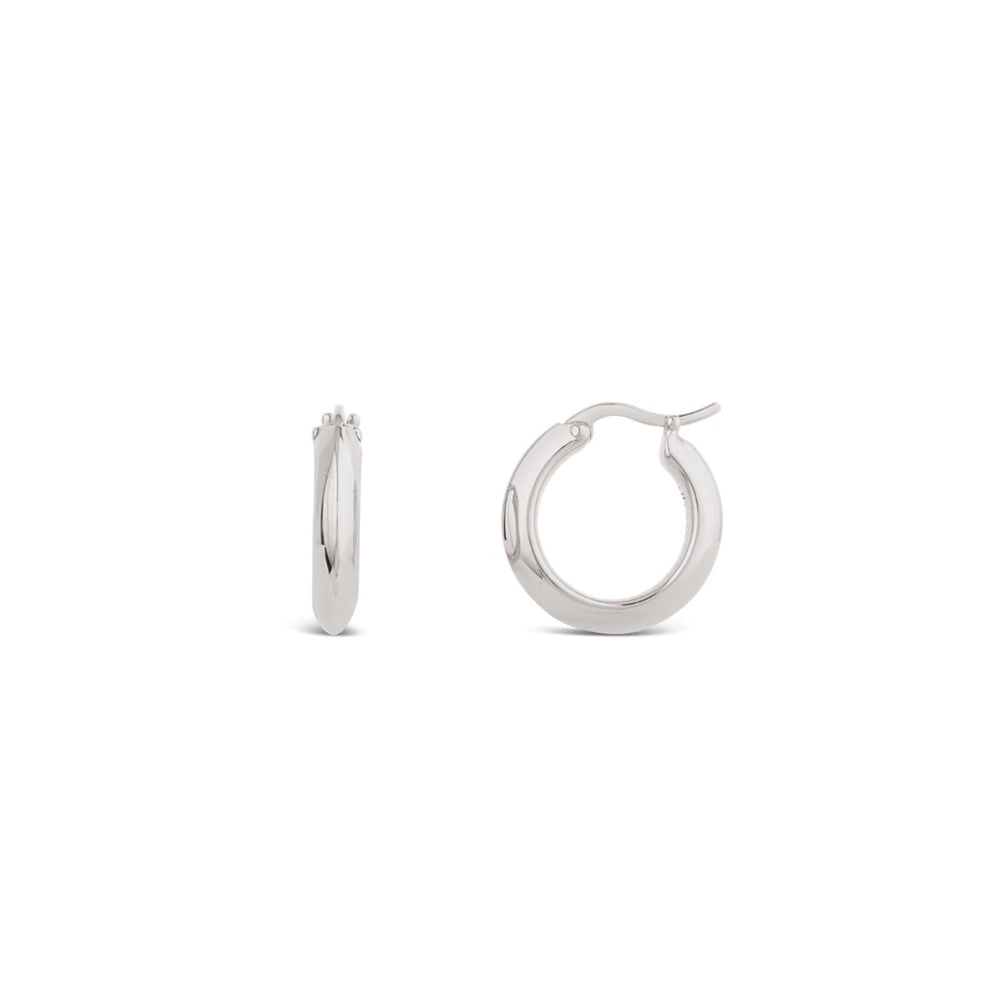 Silver Signature Chunky Hoops
