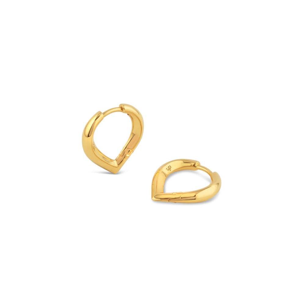 Gold Vermeil Sunbeam Small Point Hoops