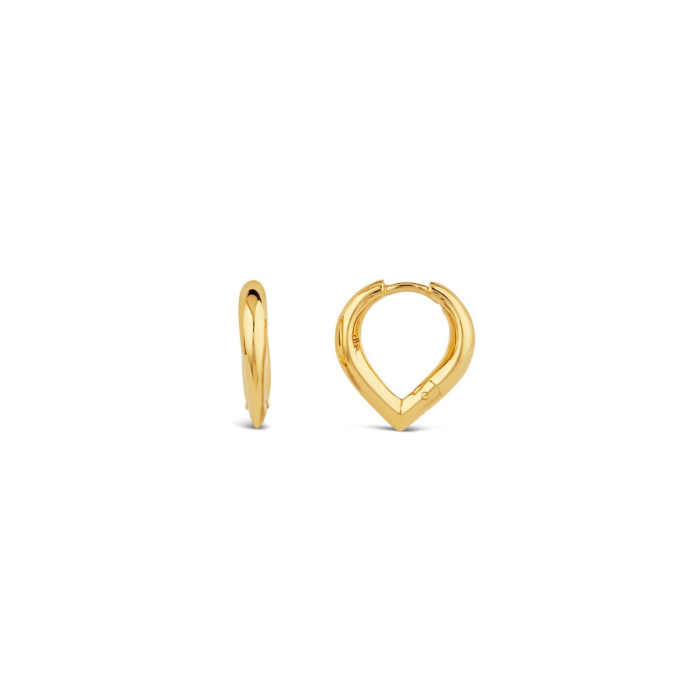 Gold Vermeil Sunbeam Small Point Hoops