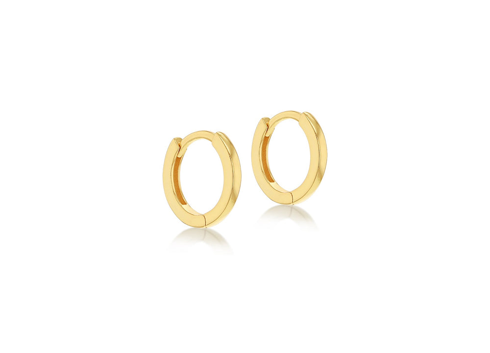 Gold Vermeil Hinged Small Hoop Earrings