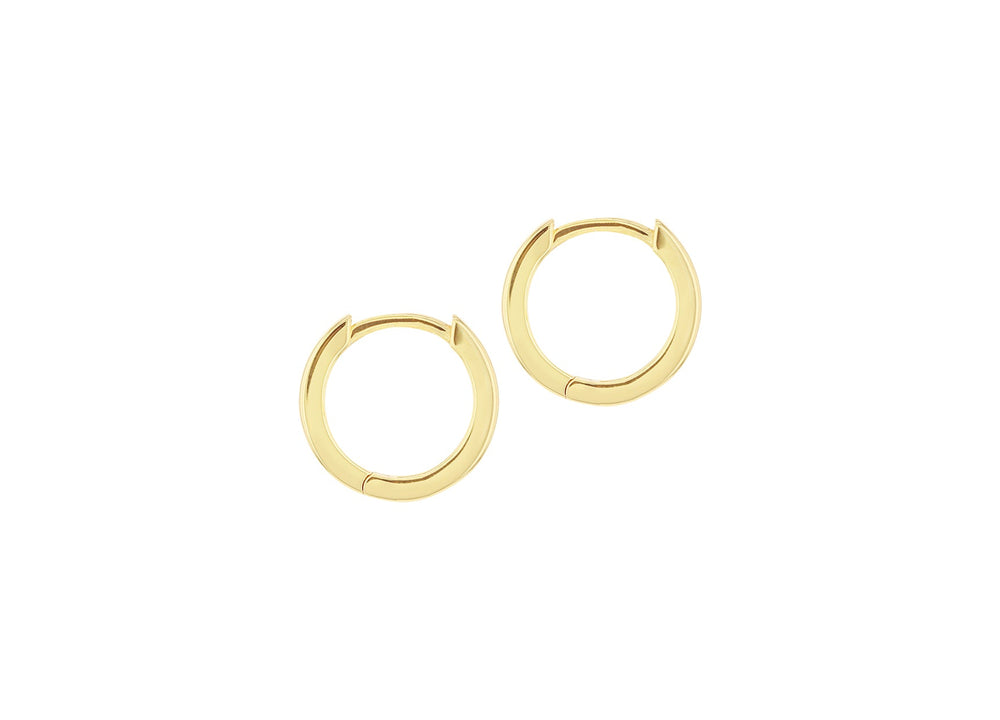Gold Vermeil Hinged Small Hoop Earrings