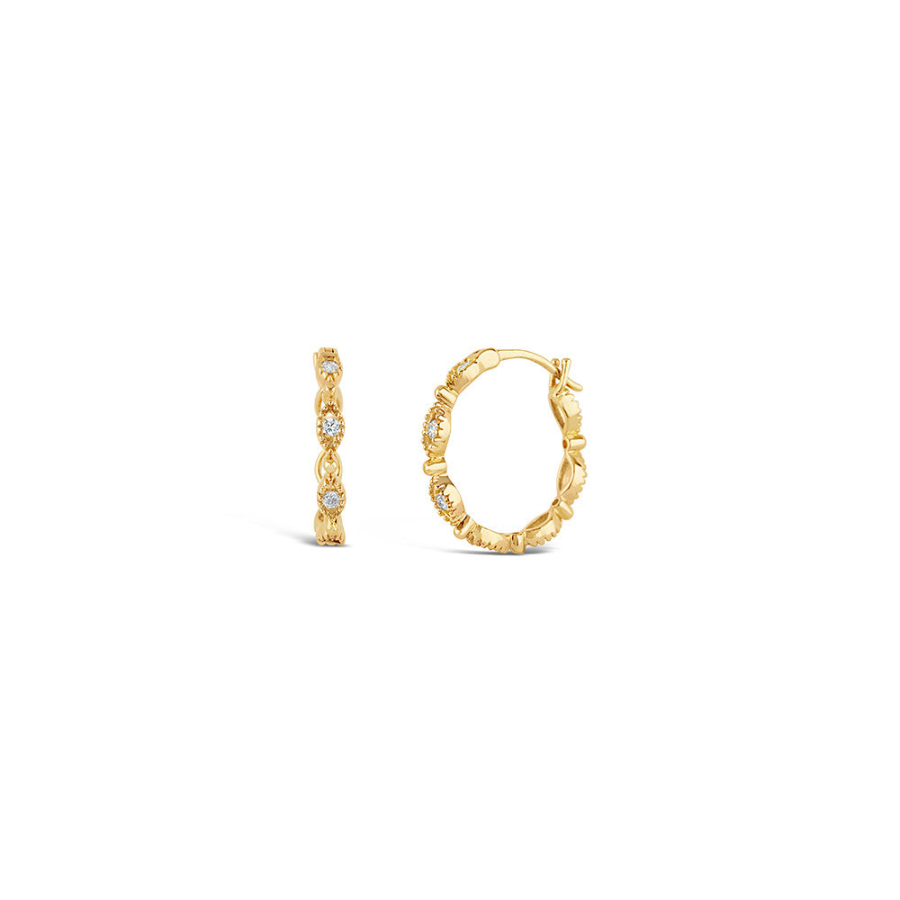 14ct Jasmine Click Hoops