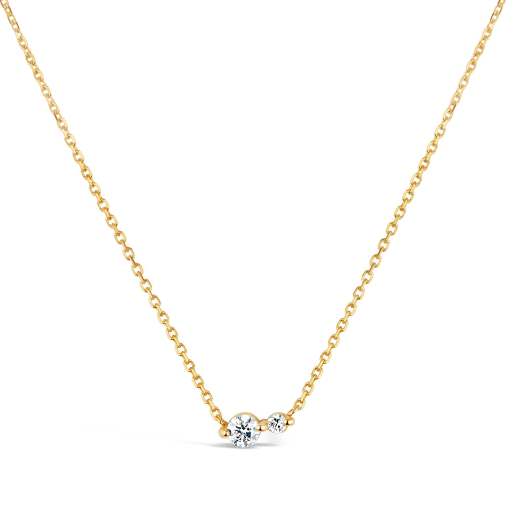 14ct Shuga Double Stone Pendant