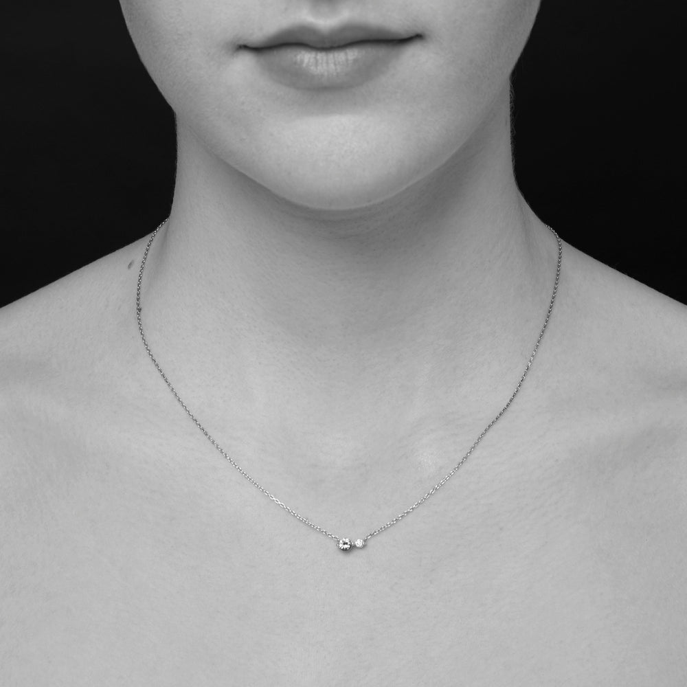 14ct Shuga Double Stone Pendant