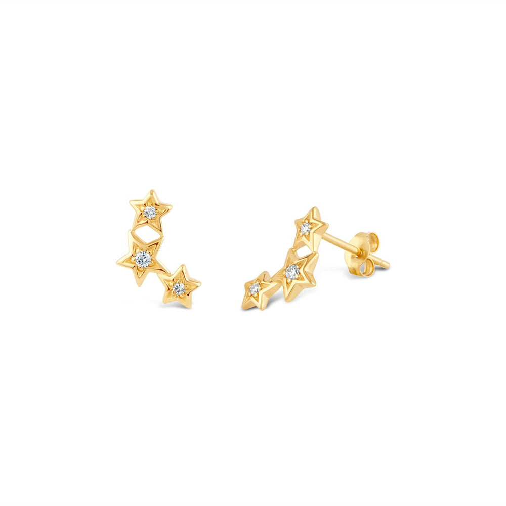 14ct Bijou Diamond Star Studs