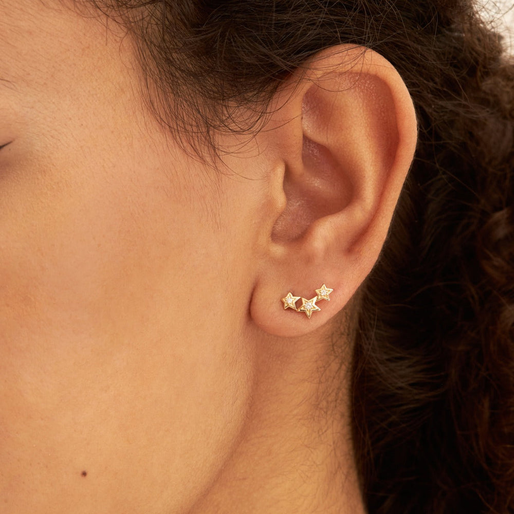 14ct Bijou Diamond Star Studs