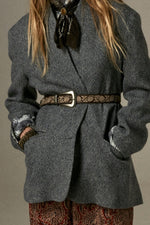 Clementine Jacket In Ocean Slate