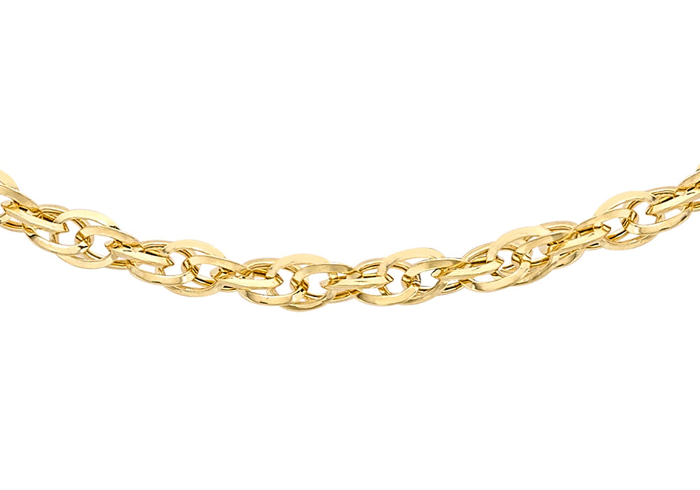9ct Diamond Cut Chain Necklace