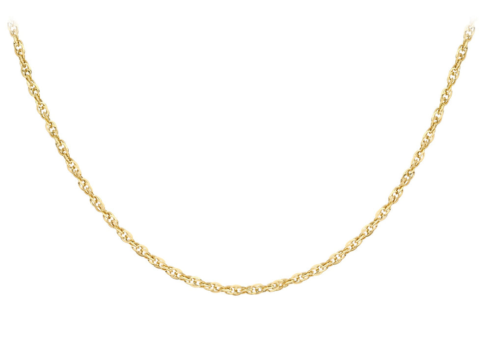 9ct Diamond Cut Chain Necklace