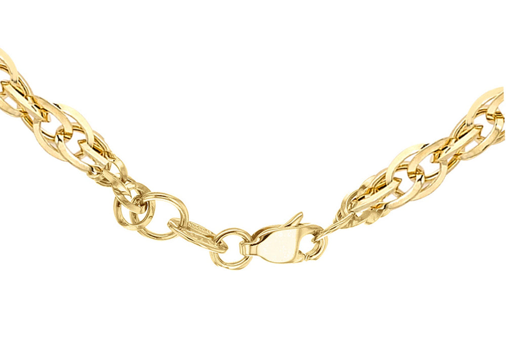 9ct Diamond Cut Chain Necklace