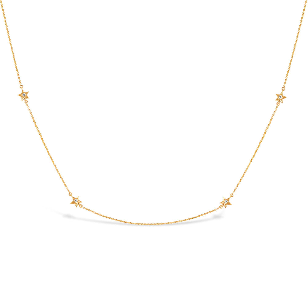 9ct Recycled Gold Bijou Star Necklace