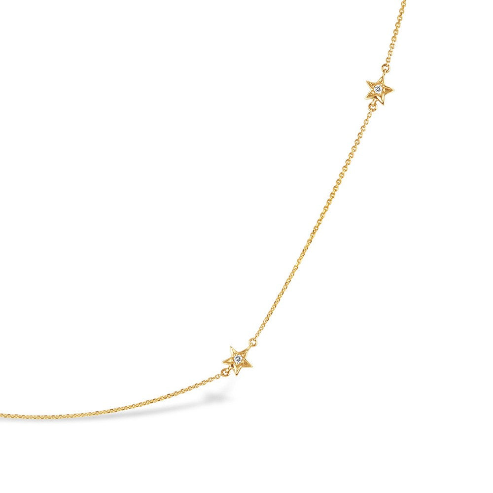 9ct Recycled Gold Bijou Star Necklace