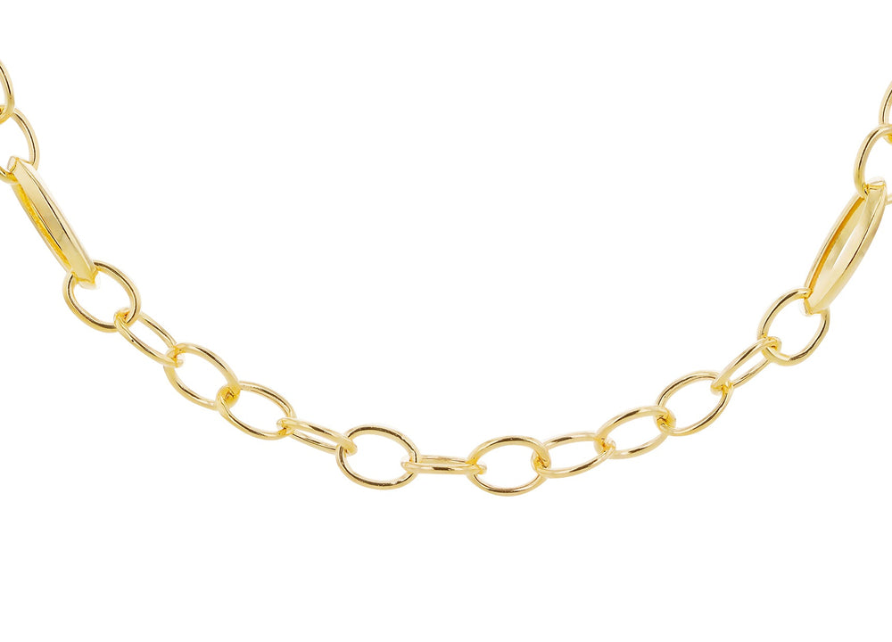 9ct Oval Rolo Chain Necklace