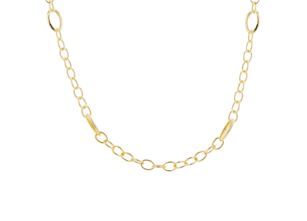9ct Oval Rolo Chain Necklace