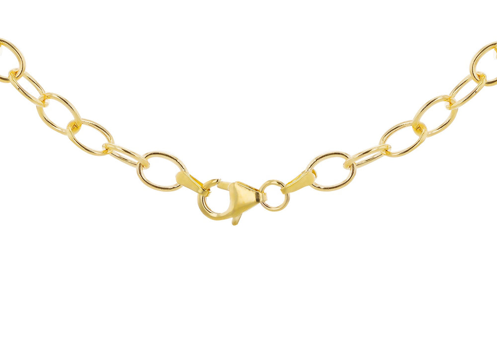 9ct Oval Rolo Chain Necklace