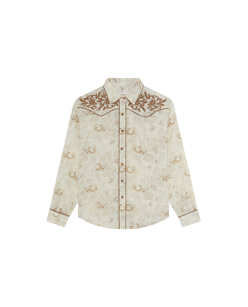 Jolene Blouse In Sand Paisley