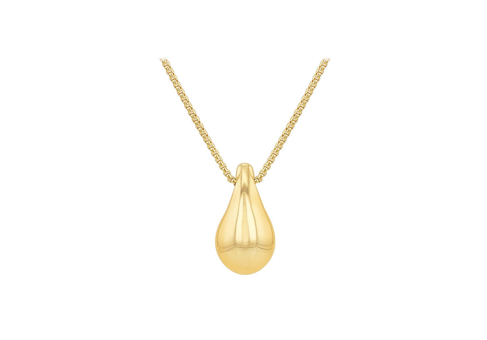 9ct Small Teardrop Pendant Necklace