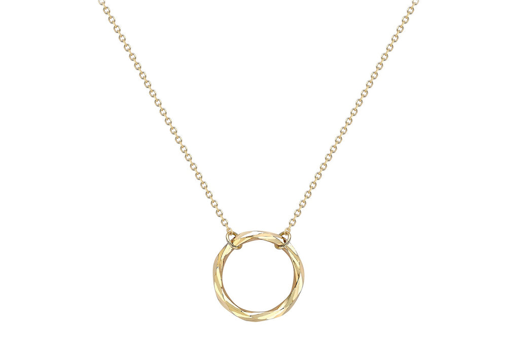 9ct Facet Ring Pendant