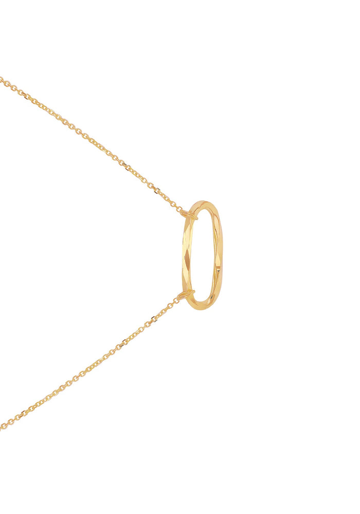 9ct Oval Twist Pendant