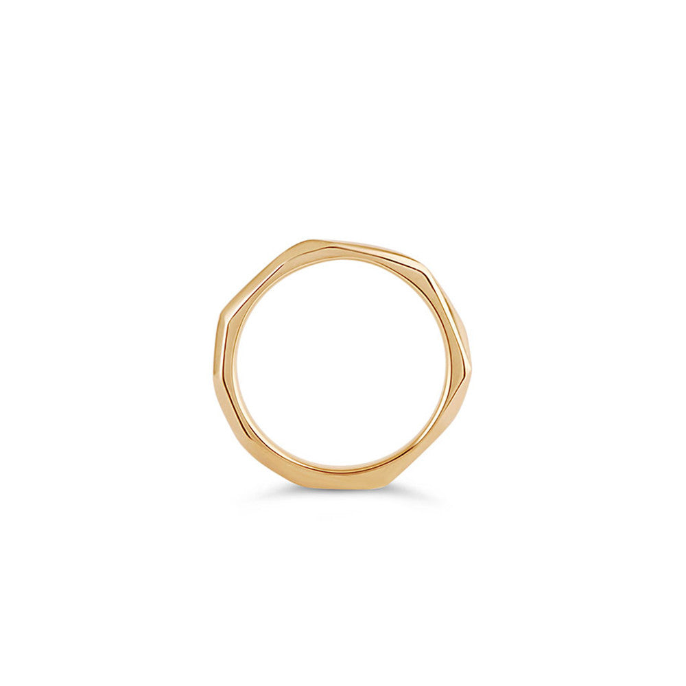 9ct Recycled Gold Thalassa Faceted Ring
