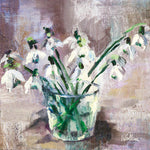 Snowdrops in Glass: Pack of 6 greeting cards