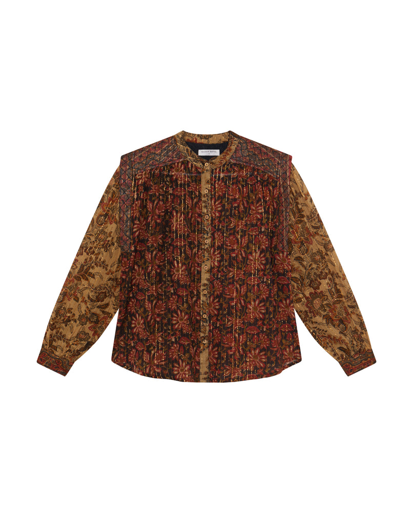 Adele Blouse In Autumn Leaves