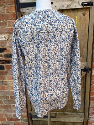 Maia Top in Blue Floral